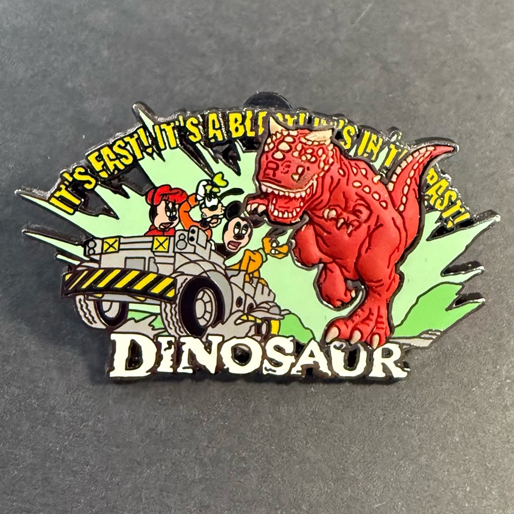 Disney 2005 ‘Carnotaurus with Fab 4- Dinosaur Ride’ Textured “Free-D” Pin